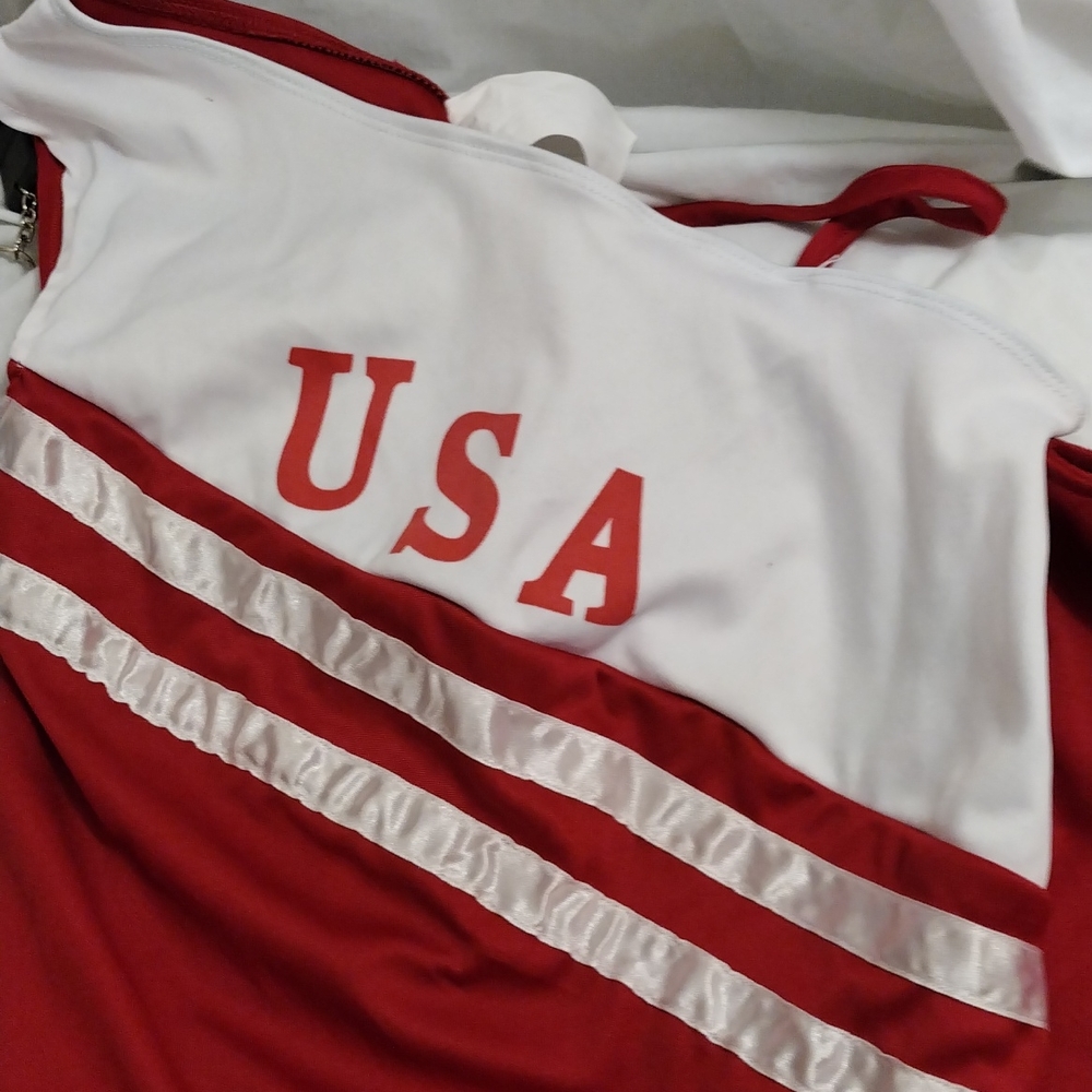 Cheer Leader Suit or team USA Suit.